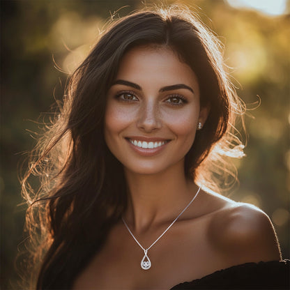 Infinity Heart Moissanite Pendant (1-4 CT. VVS1)