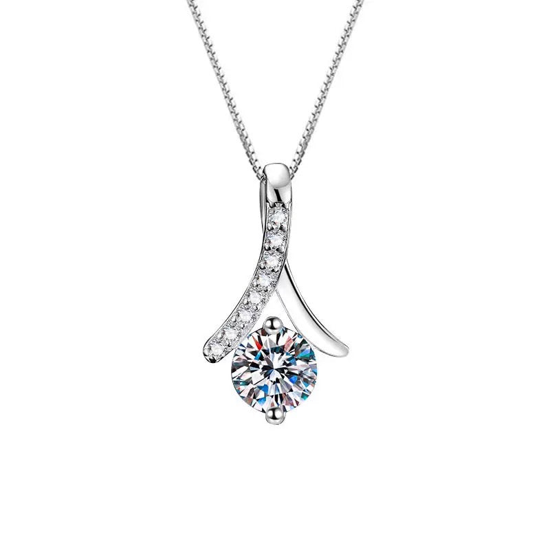 Elegant Moissanite Pendant (1 CT. VVS1)