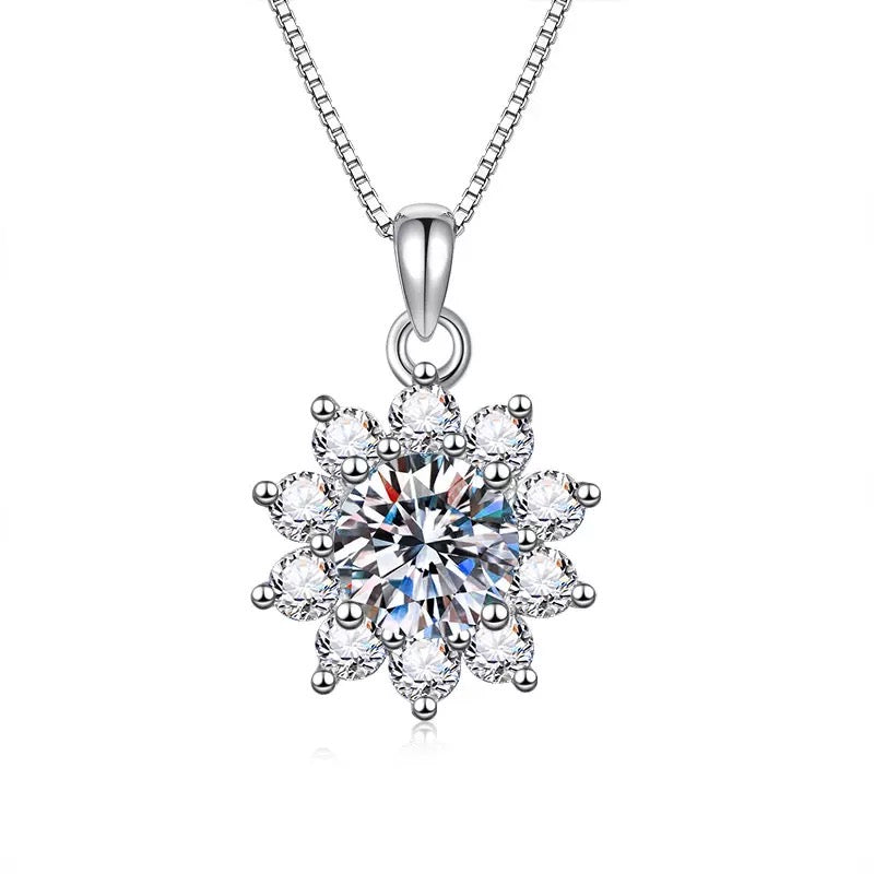 Snowflake Moissanite Pendant (1 CT. VVS1)