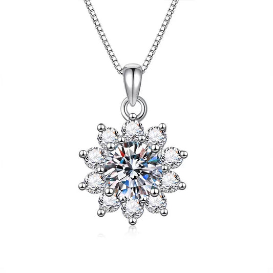 Snowflake Moissanite Pendant (1 CT. VVS1)
