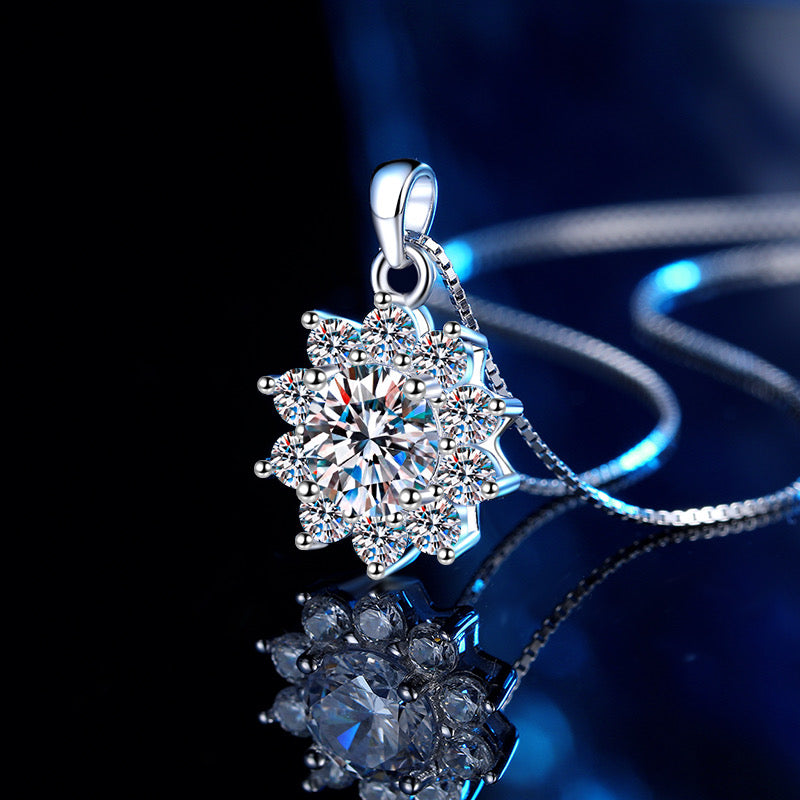 Snowflake Moissanite Pendant (1 CT. VVS1)