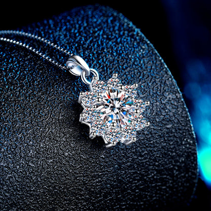 Snowflake Moissanite Pendant (1 CT. VVS1)