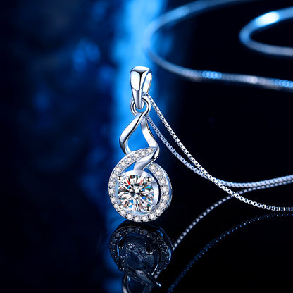 Twist Moissanite Pendant (.6 CT. VVS1)